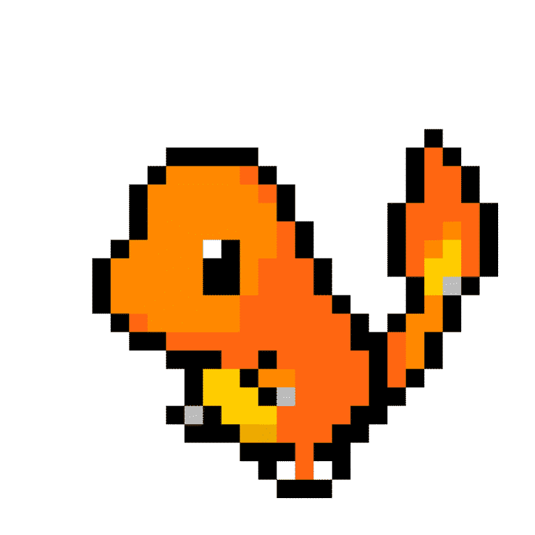 Charmander – Pokemon Pärlplatta Mönster