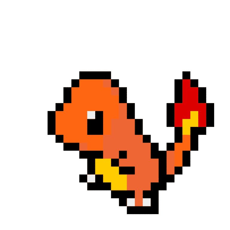 Charmander – Pokemon Pärlplatta Mönster