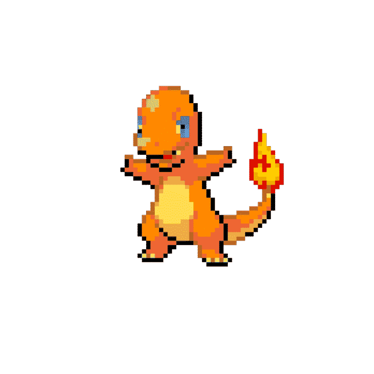 Charmander – Pokemon Pärlplatta Mönster