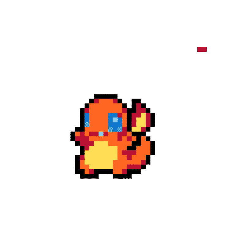Charmander – Pokemon Pärlplatta Mönster