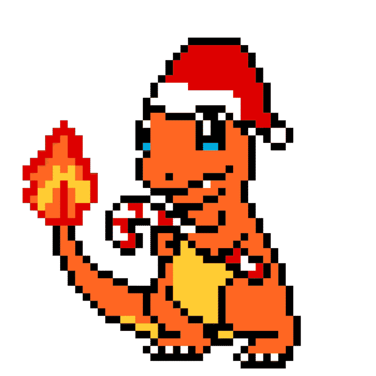 Charmander Jul – Pokemon Pärlplatta Mönster