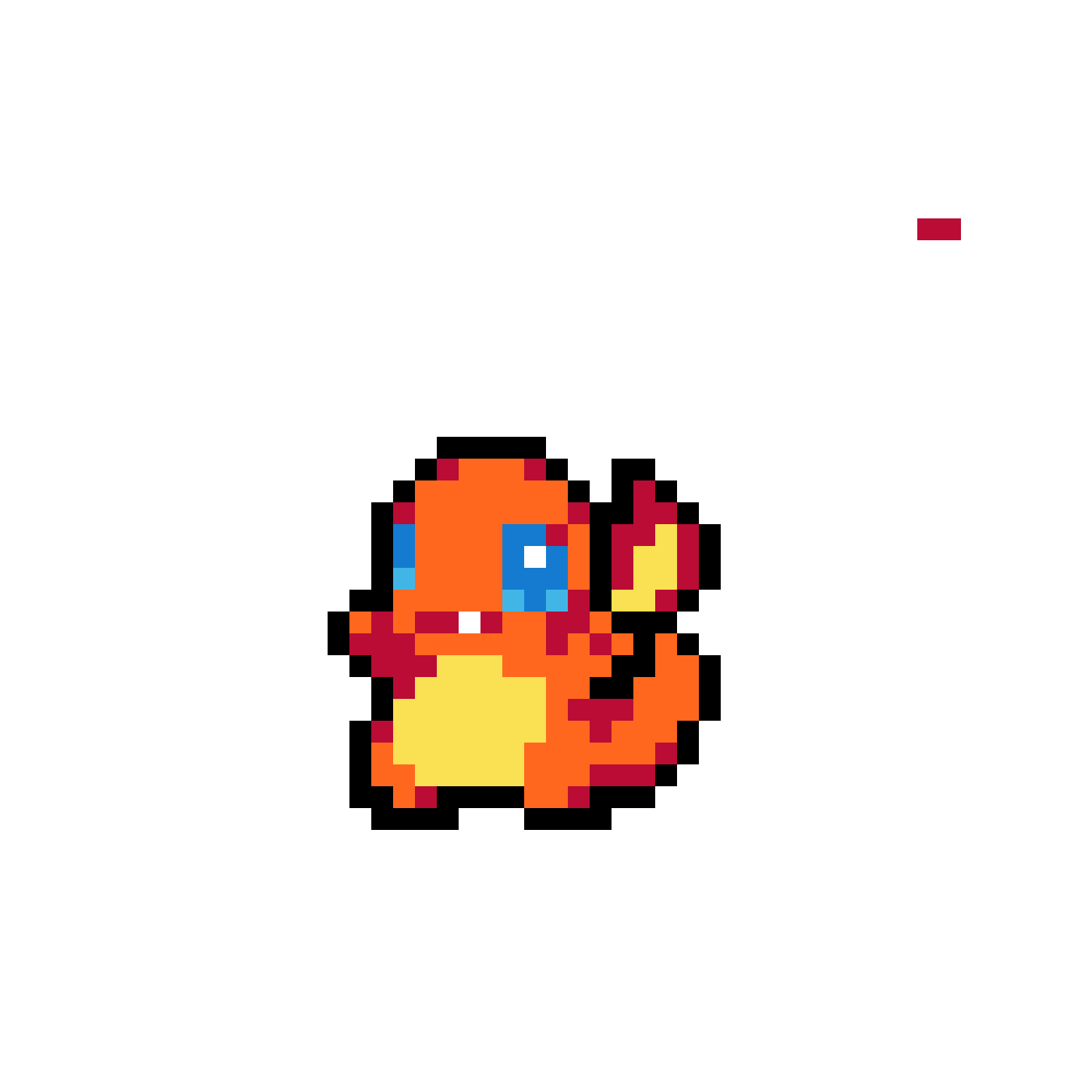Pärlplatta mönster för Charmander