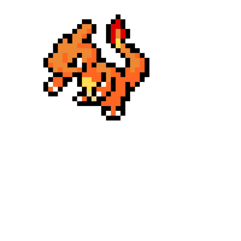 Charmeleon – Pokemon Pärlplatta Mönster