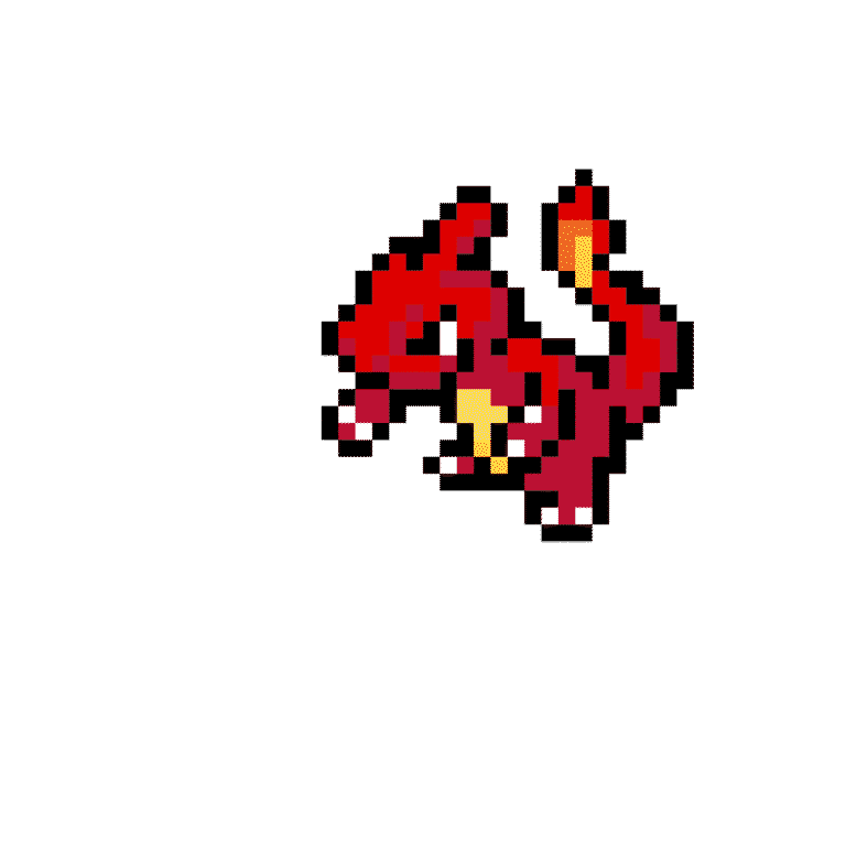 Charmeleon – Pokemon Pärlplatta Mönster