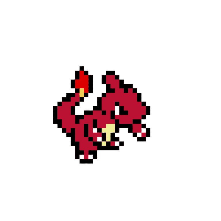 charmeleon – Pokemon Pärlplatta Mönster