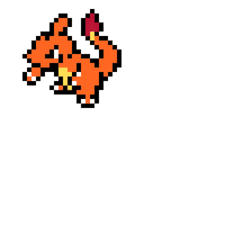 Charmeleon – Pokemon Pärlplatta Mönster