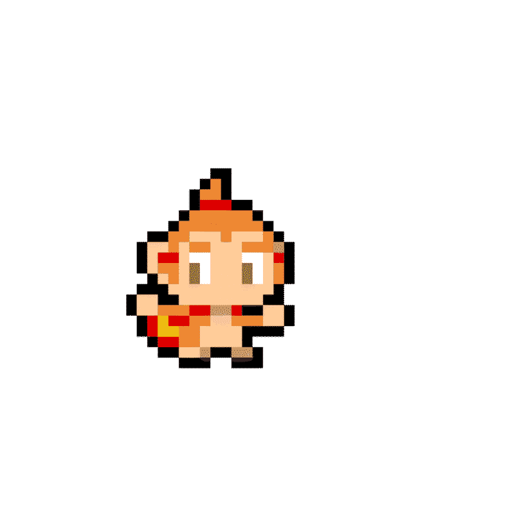 chimchar – Pokemon Pärlplatta Mönster