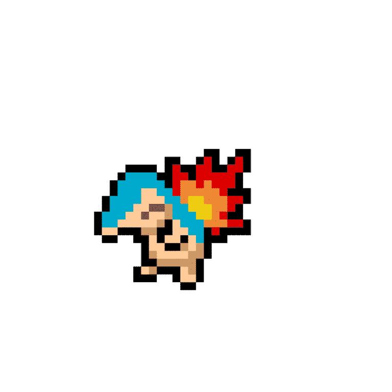 Cyndaquil – Pokemon Pärlplatta Mönster