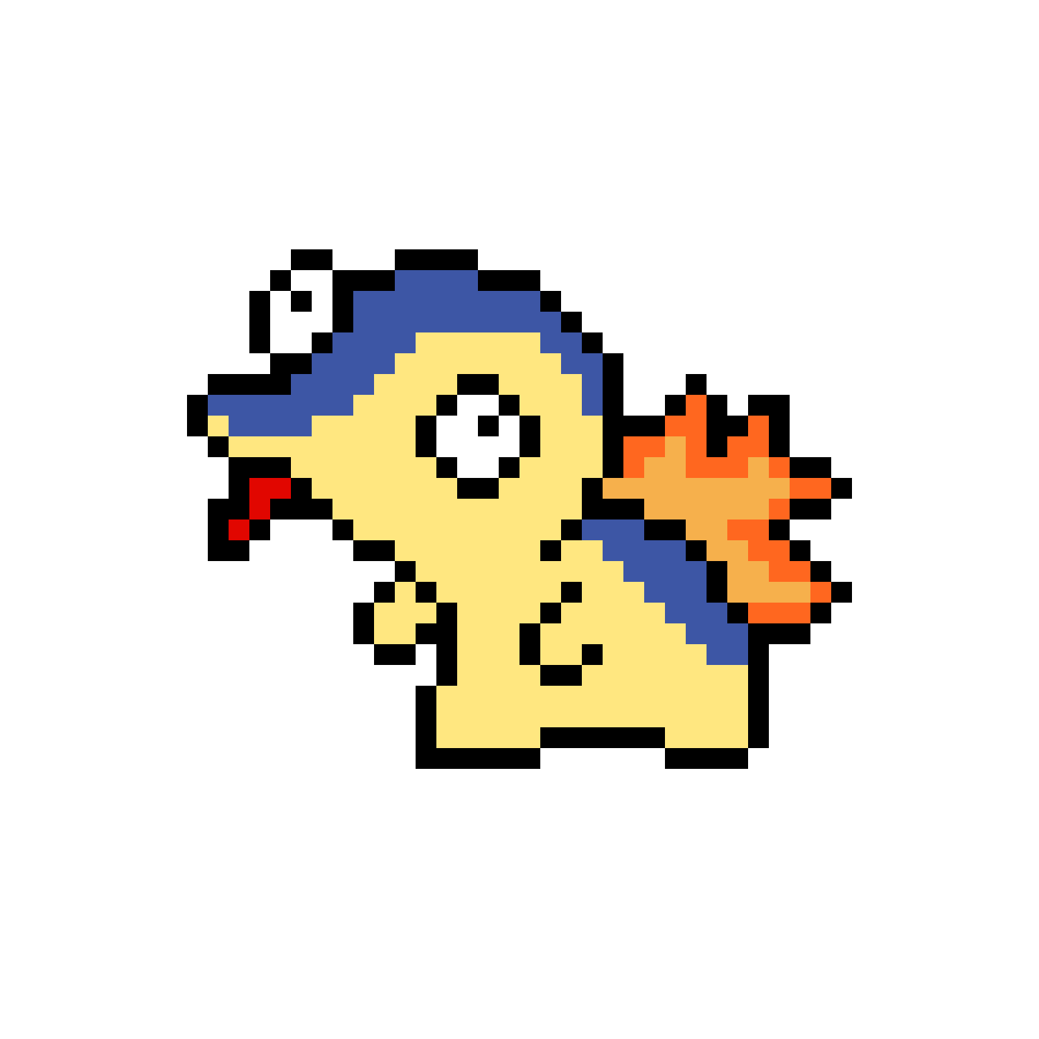 Pärlplatta mönster för Cyndaquil