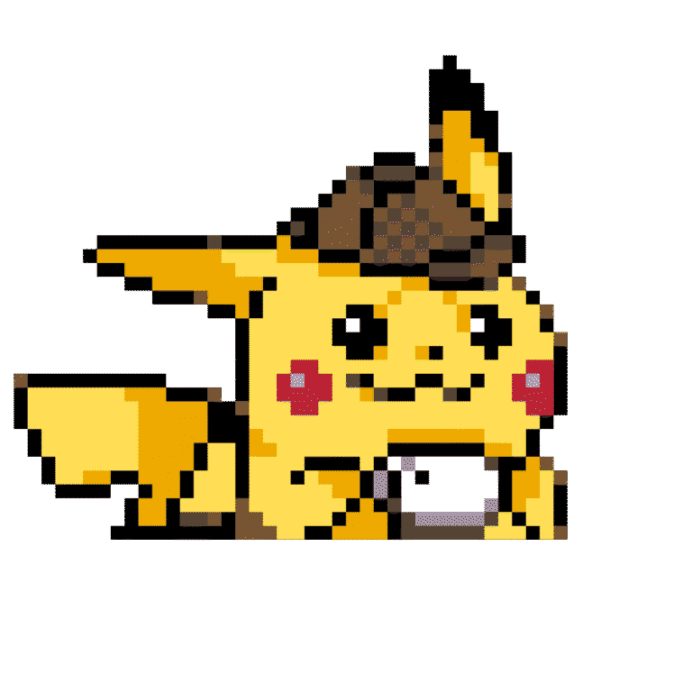 Detective Pikachu – Pokemon Pärlplatta Mönster