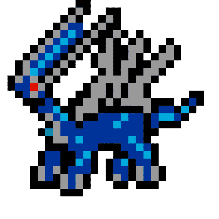 Dialga – Pokemon Pärlplatta Mönster