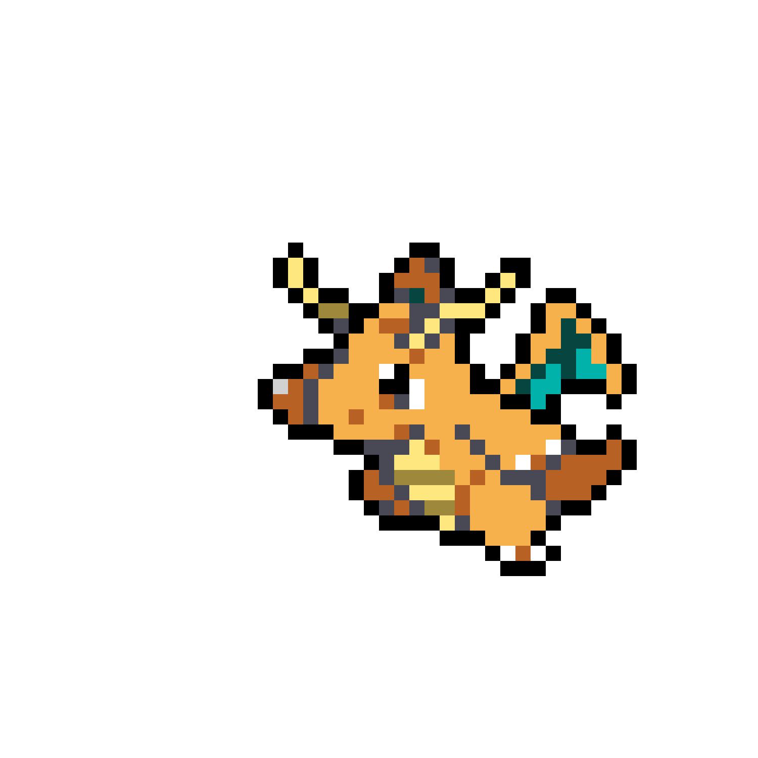 Pärlplatta mönster för Dragonite 2