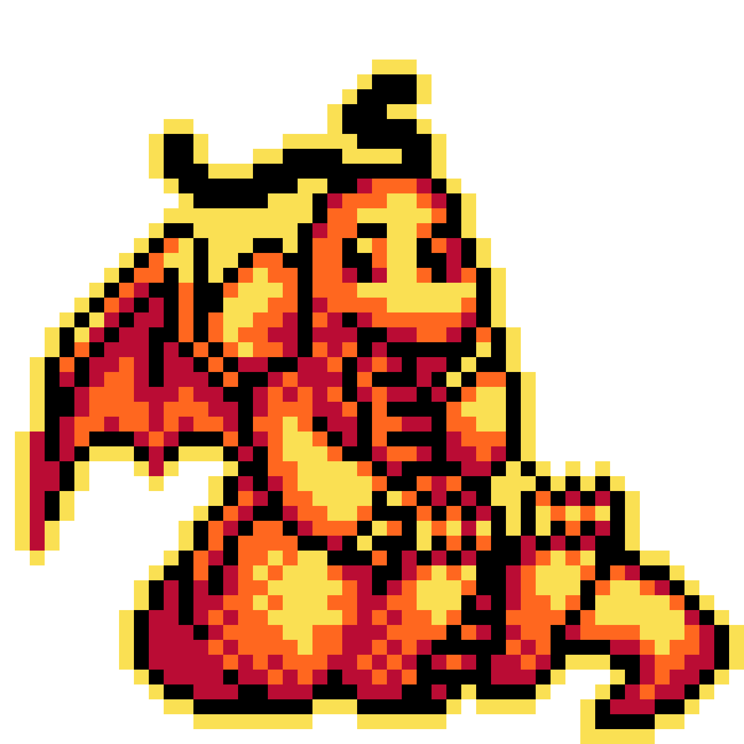 Pärlplatta mönster för Dragonite
