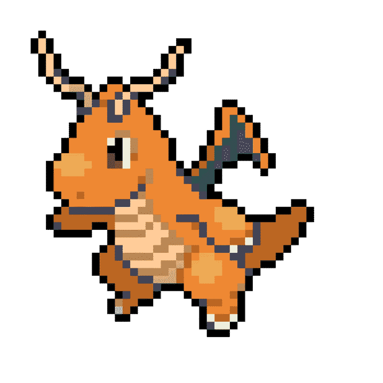 Dragonite – Pokemon Pärlplatta Mönster