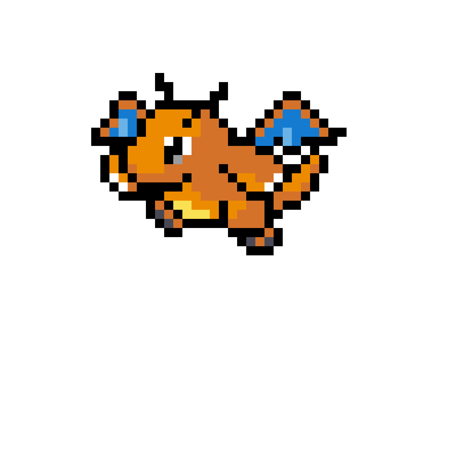 Pärlplatta mönster för Dragonite