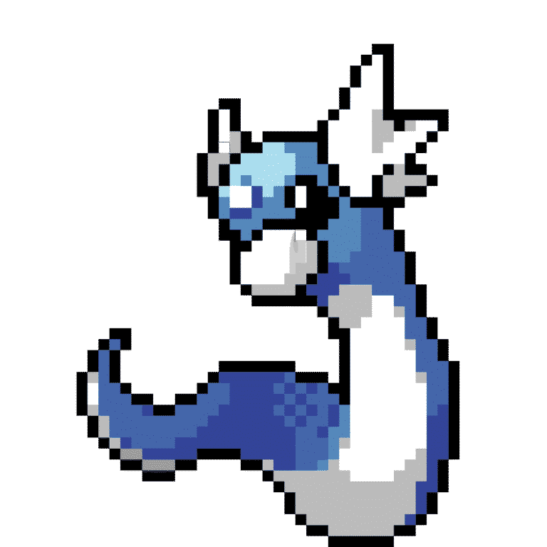Dratini – Pokemon Pärlplatta Mönster