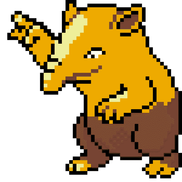Drowzee – Pokemon Pärlplatta Mönster