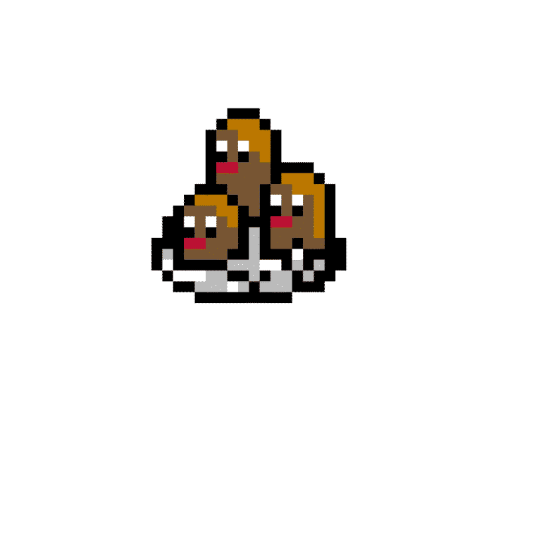 Dugtrio – Pokemon Pärlplatta Mönster