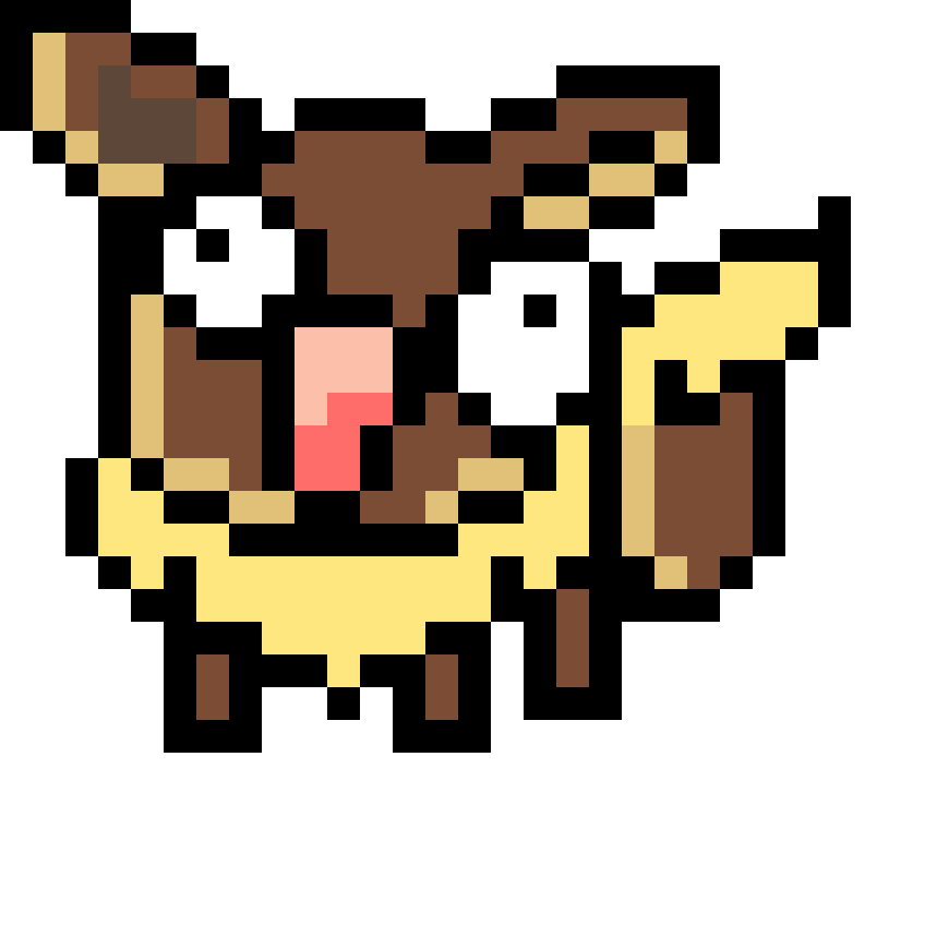 Pärlplatta mönster för Eevee