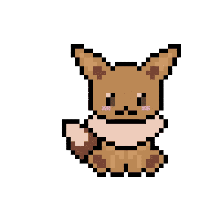 Eevee – Pokemon Pärlplatta Mönster