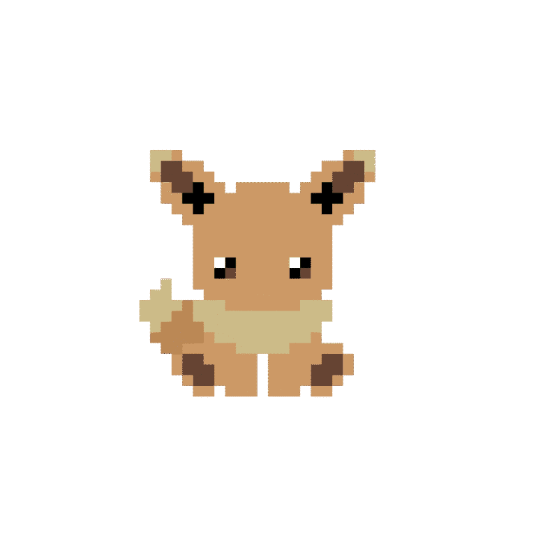 Eevee – Pokemon Pärlplatta Mönster