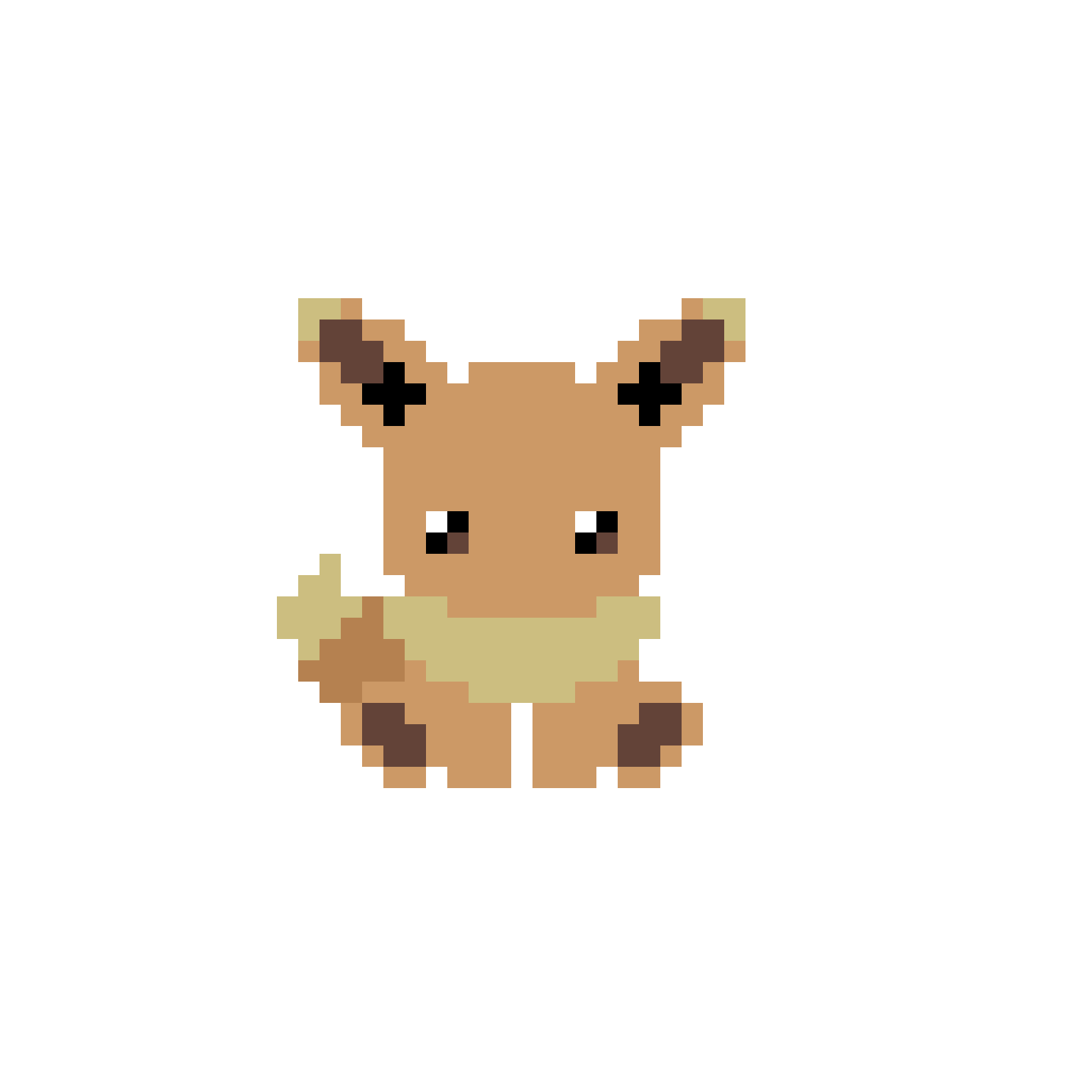 Pärlplatta mönster för Eevee
