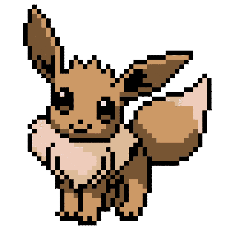 Eevee – Pokémon – Pokemon Pärlplatta Mönster