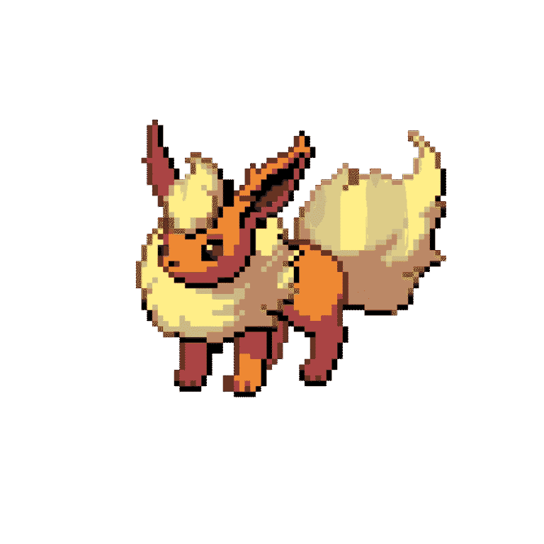 Flareon – Pokemon Pärlplatta Mönster