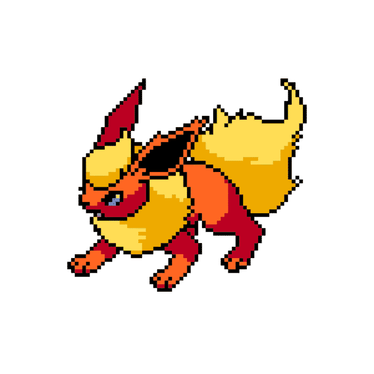 Flareon – Pokémon – Pokemon Pärlplatta Mönster