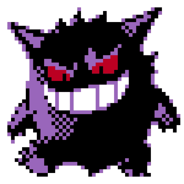 Gengar – Pokemon Pärlplatta Mönster