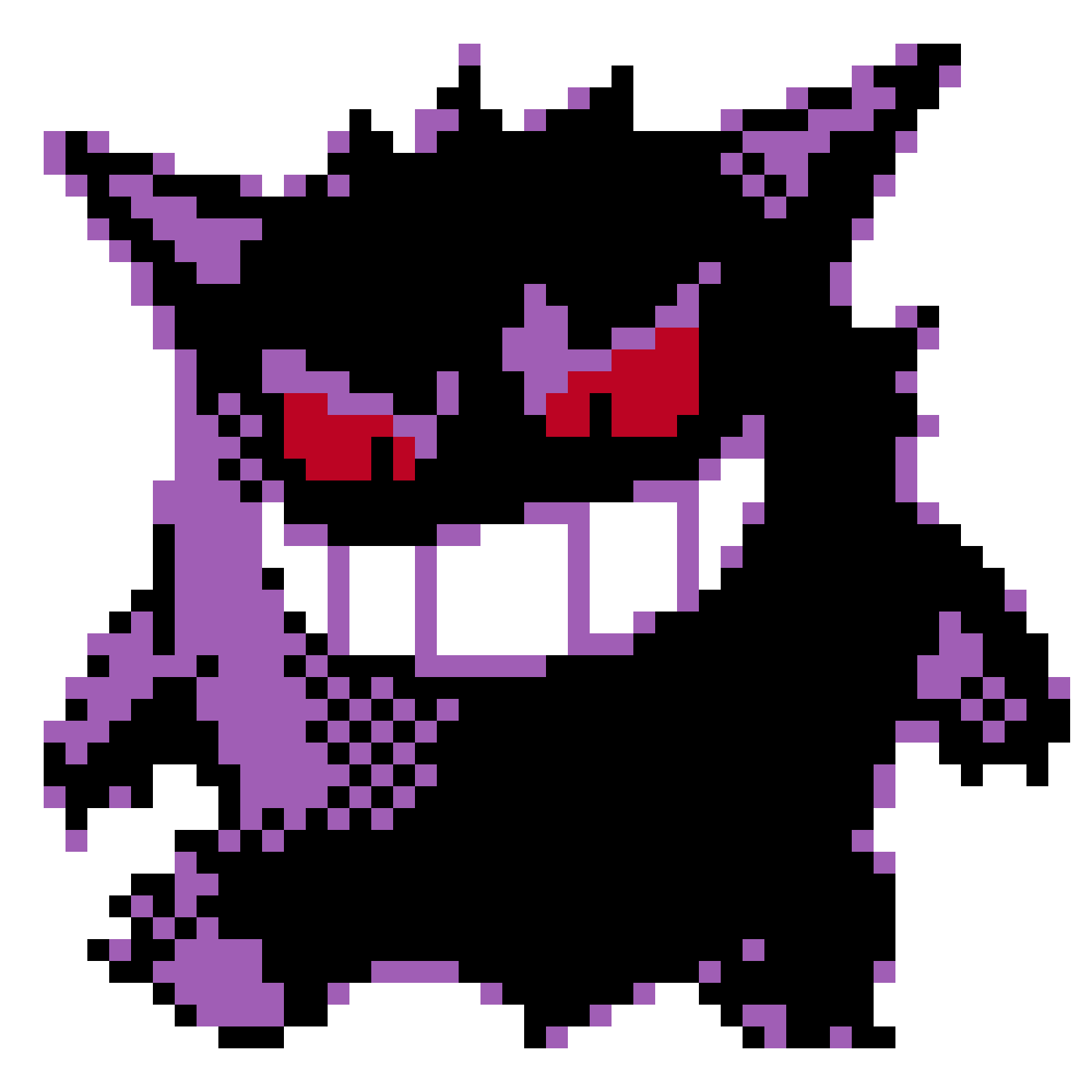 Pärlplatta mönster för Gengar