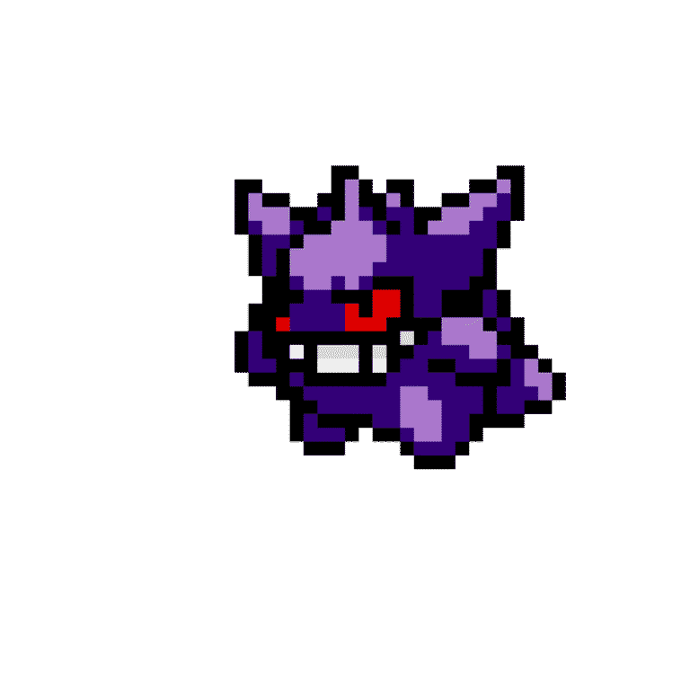 Gengar – Pokemon Pärlplatta Mönster