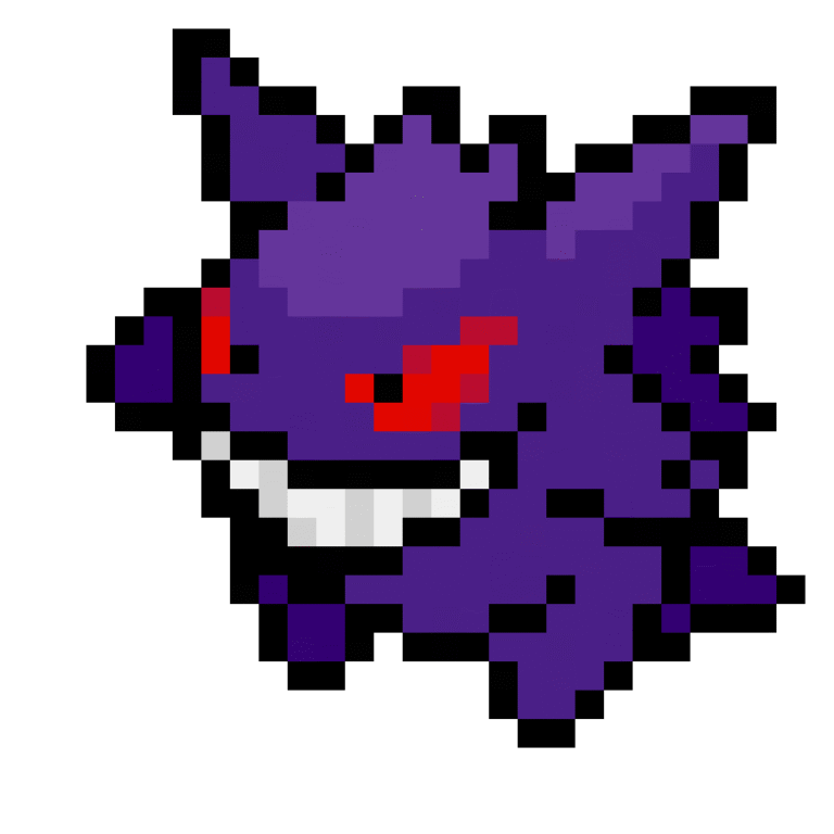 Gengar 5mm – Pokemon Pärlplatta Mönster