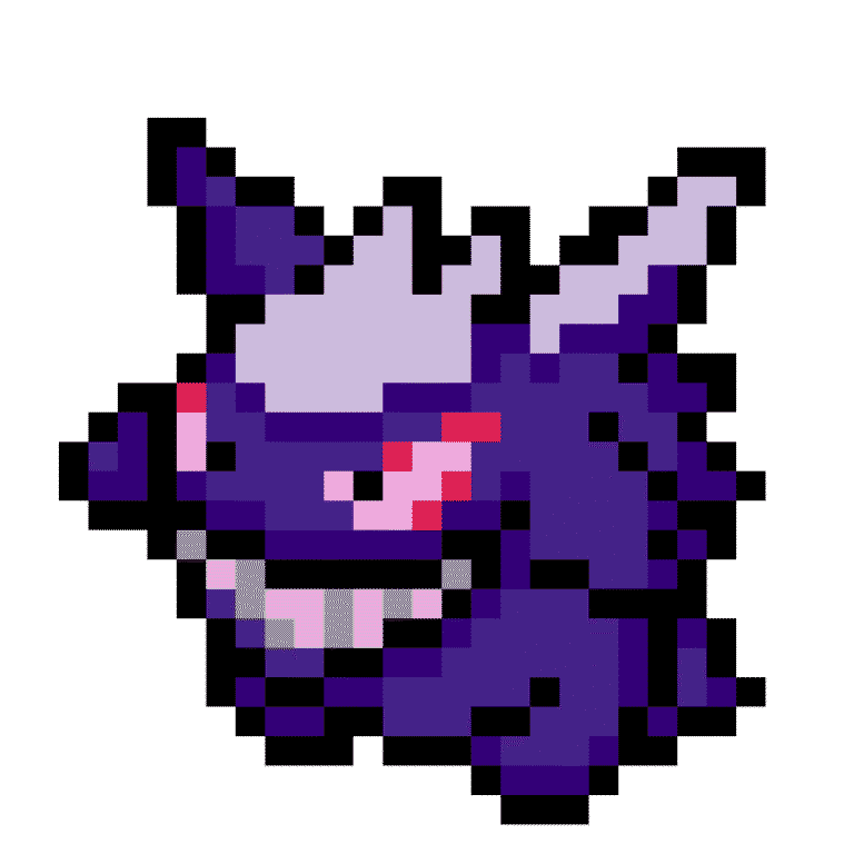 Gengar – Pokemon Pärlplatta Mönster