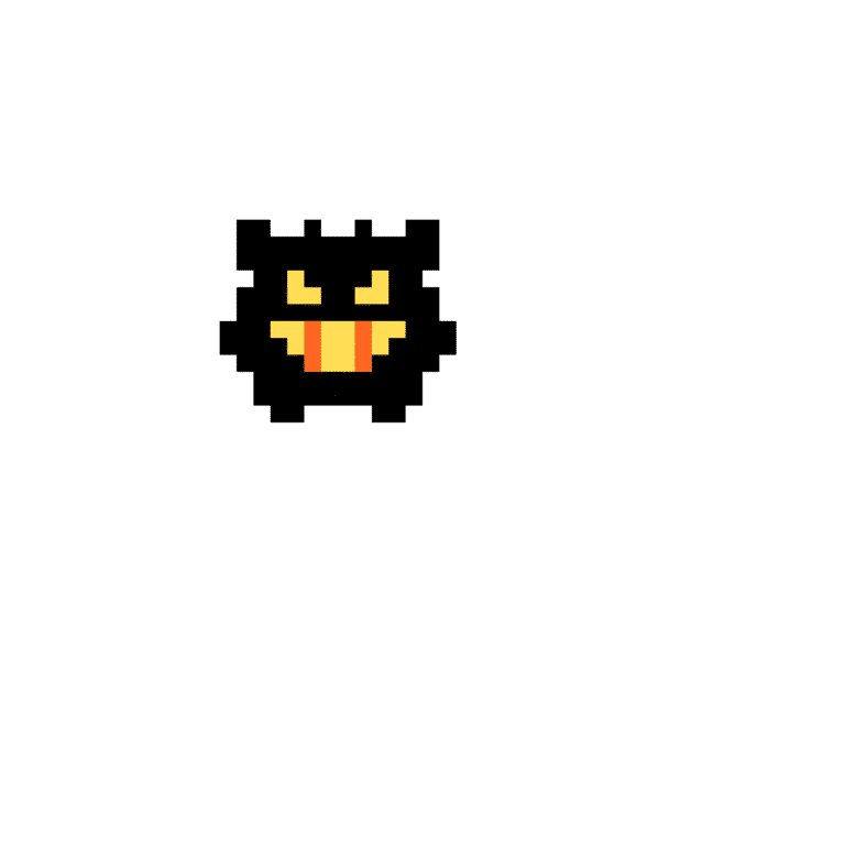 Gengar Sprite – Pokemon Pärlplatta Mönster