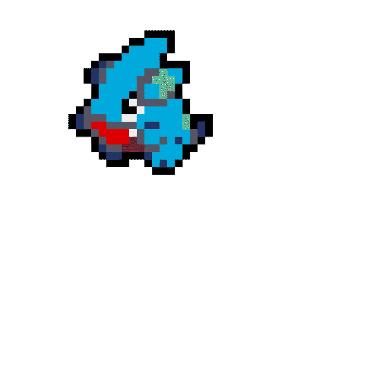 Gible – Pokemon Pärlplatta Mönster