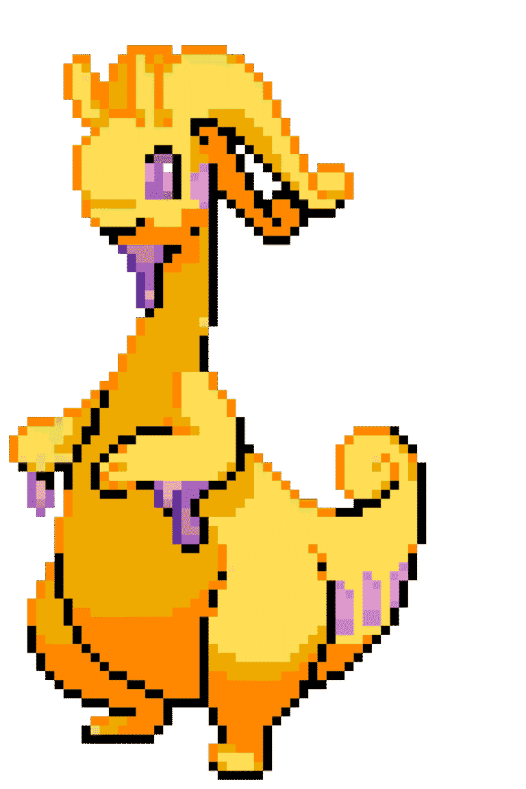 Goodra shiny – Pokemon Pärlplatta Mönster