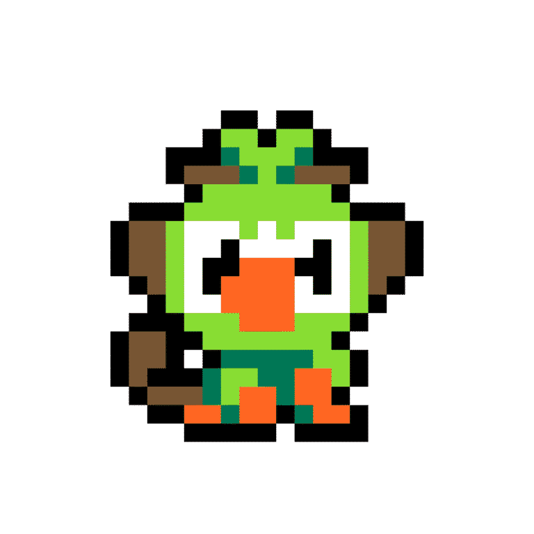 grookey – Pokemon Pärlplatta Mönster