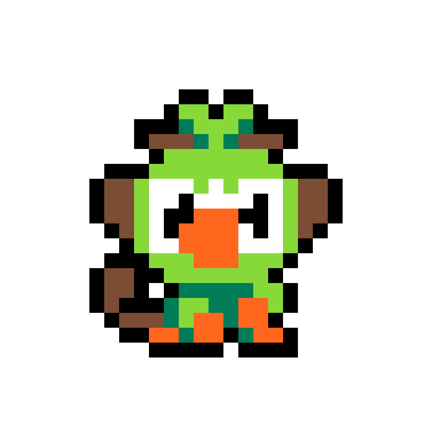 Pärlplatta mönster för grookey