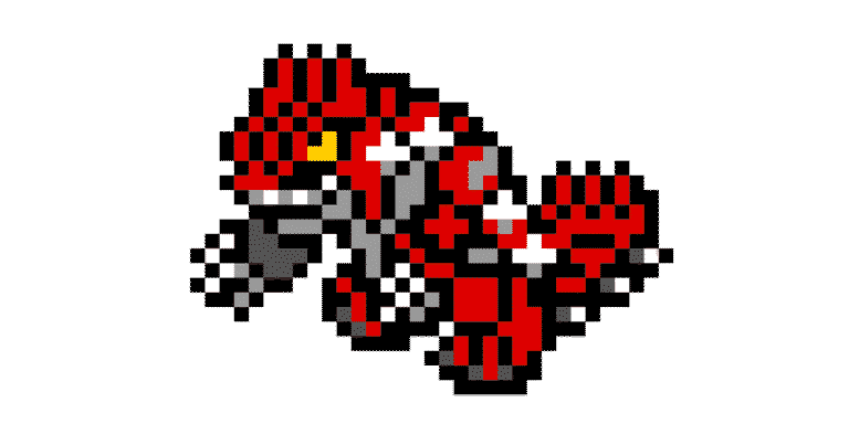 groudon – Pokemon Pärlplatta Mönster