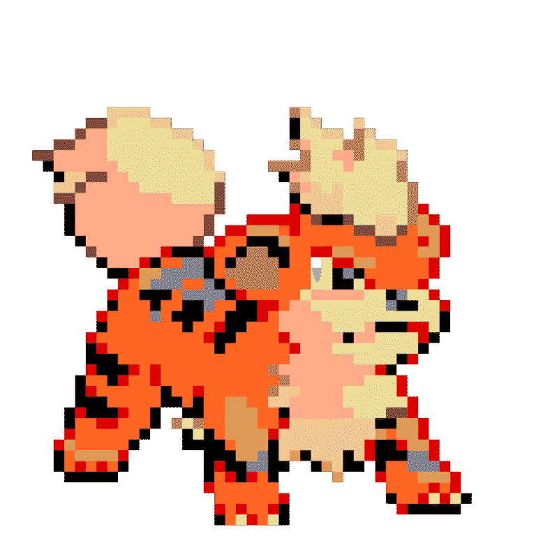 Growlithe 2.6 – Pokemon Pärlplatta Mönster
