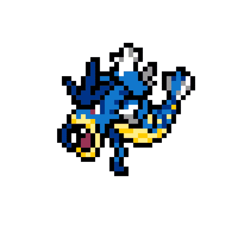 Gyarados – Pokemon Pärlplatta Mönster