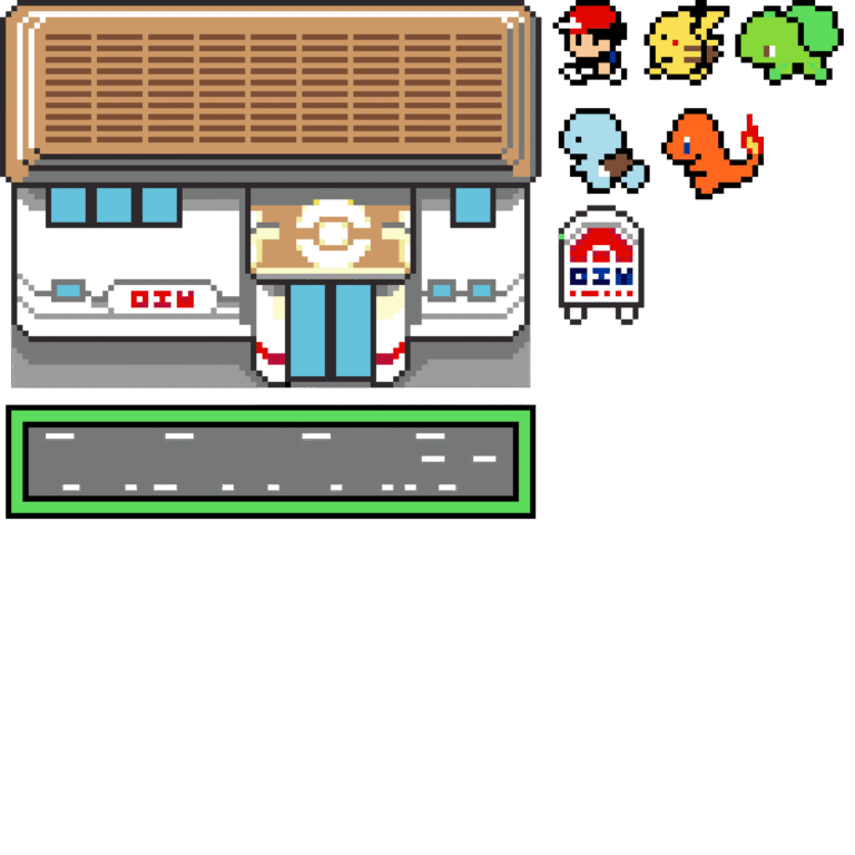 gym – Pokemon Pärlplatta Mönster