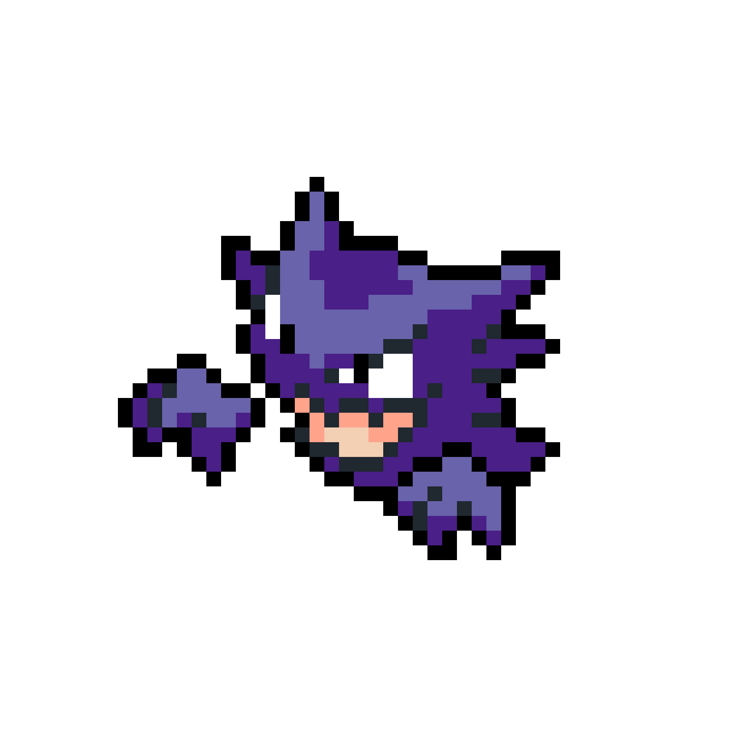 Pärlplatta mönster för Haunter
