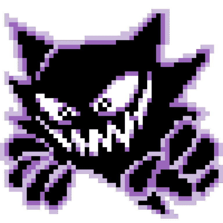 Haunter – Pokemon Pärlplatta Mönster