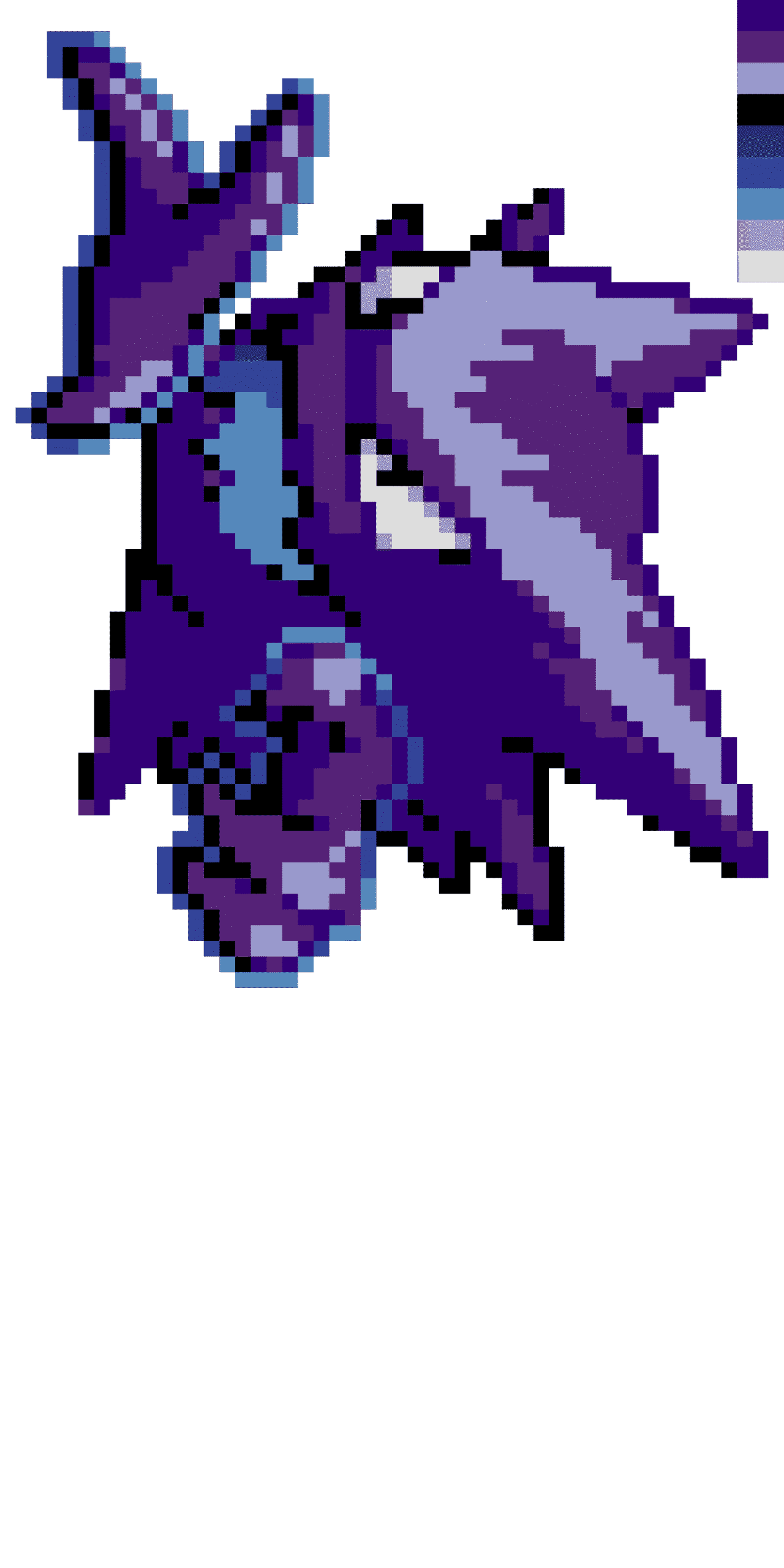 Pärlplatta mönster för Haunter Shiny