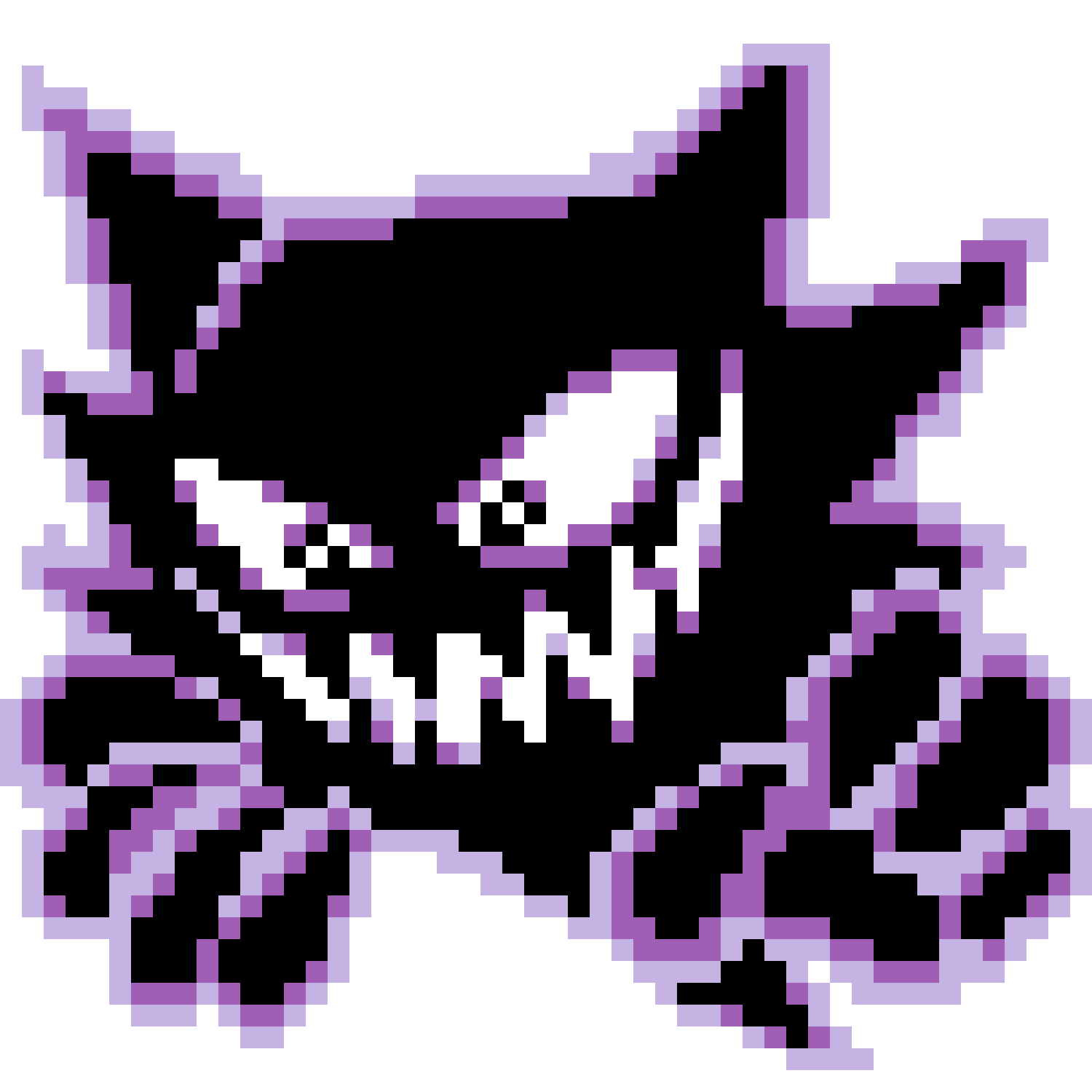 Pärlplatta mönster för Haunter