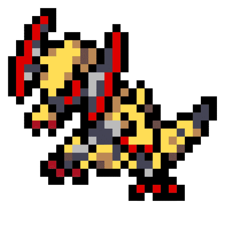 Haxorus V1.5 – Pokémon – Pokemon Pärlplatta Mönster