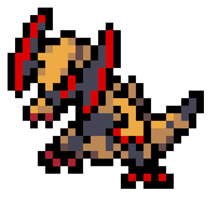 Haxorus V2 – Pokémon – Pokemon Pärlplatta Mönster