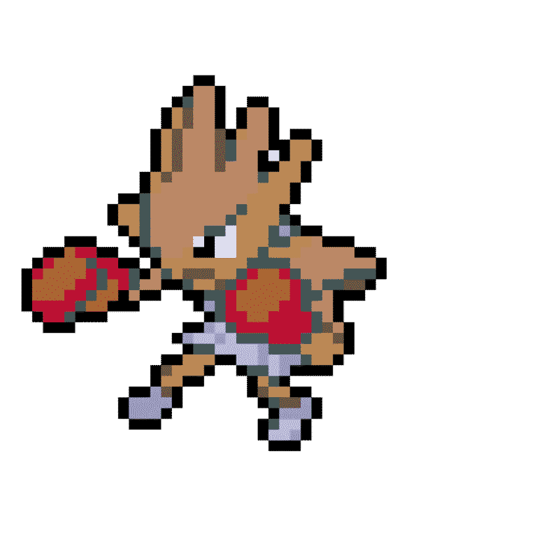 Hitmonchan – Pokemon Pärlplatta Mönster
